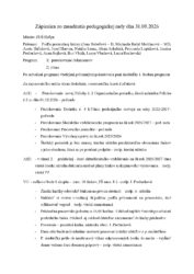 web Zápisnica zo zasadnutia PR 31.8.